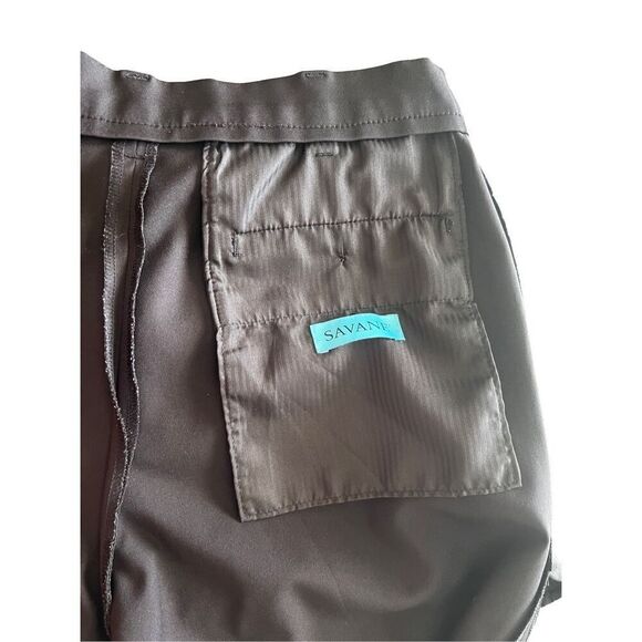 SAVANE Black Dress Pants size 32x30 - Picture 4 of 7